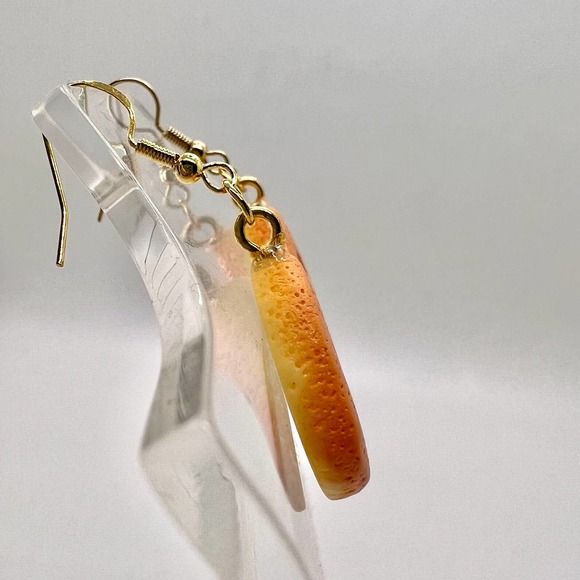 Smiley Tater Tots Earrings - Potato Earrings - Food Earrings - Smiley Face Earri - Picture 5 of 10